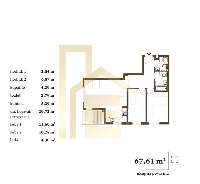 Na prodaju trosoban stan sa pogledom na rijeku Vrbas slika 6
